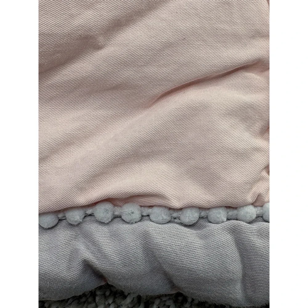Handmade Baby Quilt Owl Patchwork Pink Aqua Nursery‎ Crip Lap 42x32